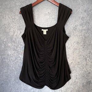 Torrid Festi Mesh Ruched Front Tank, Size 3, EUC